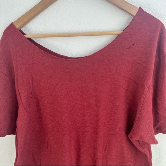 Bama Alabama Crimson Tide Destroyed off the shoulder T-Shirt - Picture 12 of 13